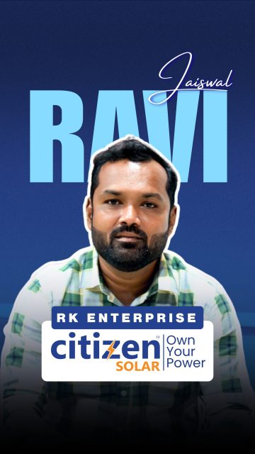Quality you can trust. Support you can count on." ☀️
 
Mr. Ravi Jaiswal, Owner of R.K Enterprise, has been using Citizen Solar panels since 2022 across both residential and commercial projects.
 
According to him, Citizen Solar consistently delivers excellent panel quality, reliable performance, and outstanding customer support. What stands out the most is the team's commitment to being available whenever needed and resolving issues promptly.
 
Thank you, Mr. Ravi Jaiswal, for your trust and partnership. Together, we're powering a brighter future with quality solar solutions.
 
#CitizenSolar #SolarManufacturer #DealerTestimonial #SolarEnergy