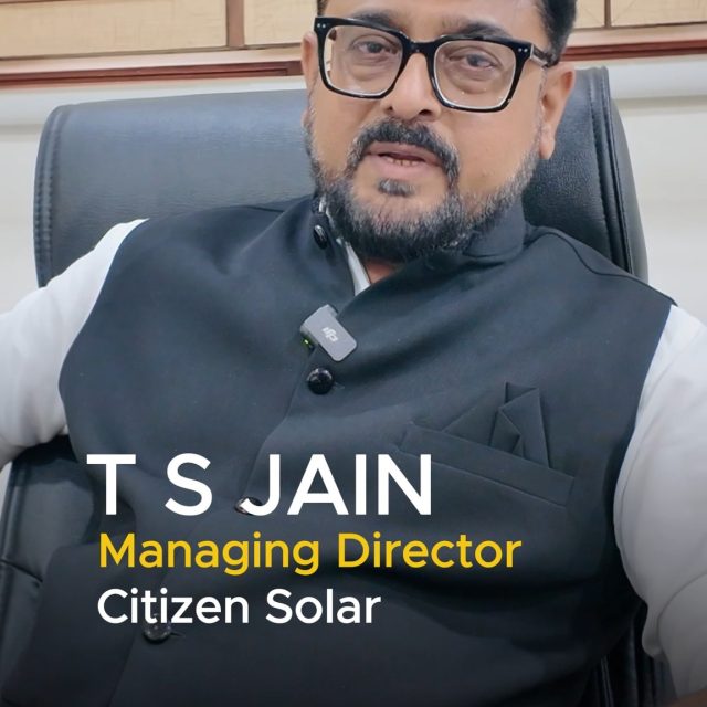 Our Director TS Jain personally invites you to visit Citizen Solar at the Maha Solar Expo 2025.
Join us as we showcase powerful solar technology, designed for India and built for long-term performance.

📅 26 – 28 December
⏰ 10:00 AM – 6:00 PM
📍 Auto Cluster Exhibition Center, Pune
🏢 Hall 1 | Booth 19

Come meet the team, experience our high-efficiency solar panels, and explore how Citizen Solar is powering a brighter, sustainable future for homes and businesses.

📞 For enquiries: +91 8000 111 222
🌐 www.citizensolar.com

#CitizenSolar #MahaSolarExpo #PuneEvents #SolarExpo2025 #RenewableEnergy #SolarIndia #MakeInIndia #CleanEnergy #GreenFuture #SolarTechnology #BharatKaApnaSolarPanel