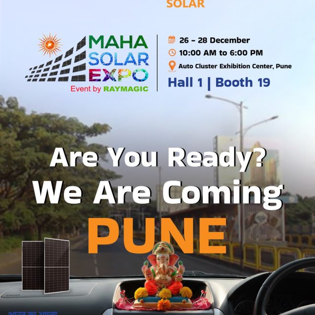 🚗☀️ Pune, are you ready?
Citizen Solar is coming to MAHA SOLAR EXPO 2025!

📍 Auto Cluster Exhibition Center, Pune
🗓 26–28 December | ⏰ 10 AM – 6 PM
🏢 Hall 1 | Booth 19

Let’s talk clean energy, high-performance solar panels, and a brighter future.
See you there! ⚡

#CitizenSolar #MahaSolarExpo #SolarEnergy #PuneEvents #RenewableEnergy SolarIndia