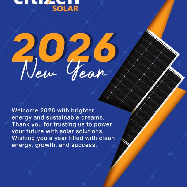 ✨ Happy New Year from Citizen Solar! ✨

As we step into the new year, let’s power brighter homes, cleaner energy, and a more sustainable future together ☀️
Here’s to lower bills, greener choices, and sunshine all year long.

Cheers to a powerful New Year! 🌍⚡

#HappyNewYear #CitizenSolar #PoweringTomorrow #CleanEnergy #SolarLife