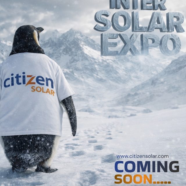 Citizen Solar is walking into INTER SOLAR EXPO with power, purpose & innovation.

Cold conditions. Strong performance.
Coming Soon… 🚀

#CitizenSolar #InterSolarExpo #SolarWithoutLimits