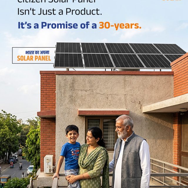 Every decision you make today shapes tomorrow - especially when it comes to energy. Rising electricity bills, unpredictable power costs, and long-term expenses can quietly impact your lifestyle.

That’s where Citizen Solar comes in. ☀️

It’s not just a solar panel installation - it’s a 30-year promise of reliability, savings, and sustainability. A promise that your family will continue to enjoy clean, uninterrupted energy for decades.

Imagine a home where:
✔️ Your electricity bills are significantly reduced
✔️ You’re protected from rising energy costs
✔️ You contribute to a greener, cleaner India 🇮🇳
✔️ And your investment keeps giving returns for years

From today’s comfort to tomorrow’s security - it all starts with one smart decision.

Make the switch to Citizen Solar.
Because a brighter future isn’t just imagined… it’s installed. ⚡

🌐 www.citizensolar.com

#SolarEnergy #CitizenSolar