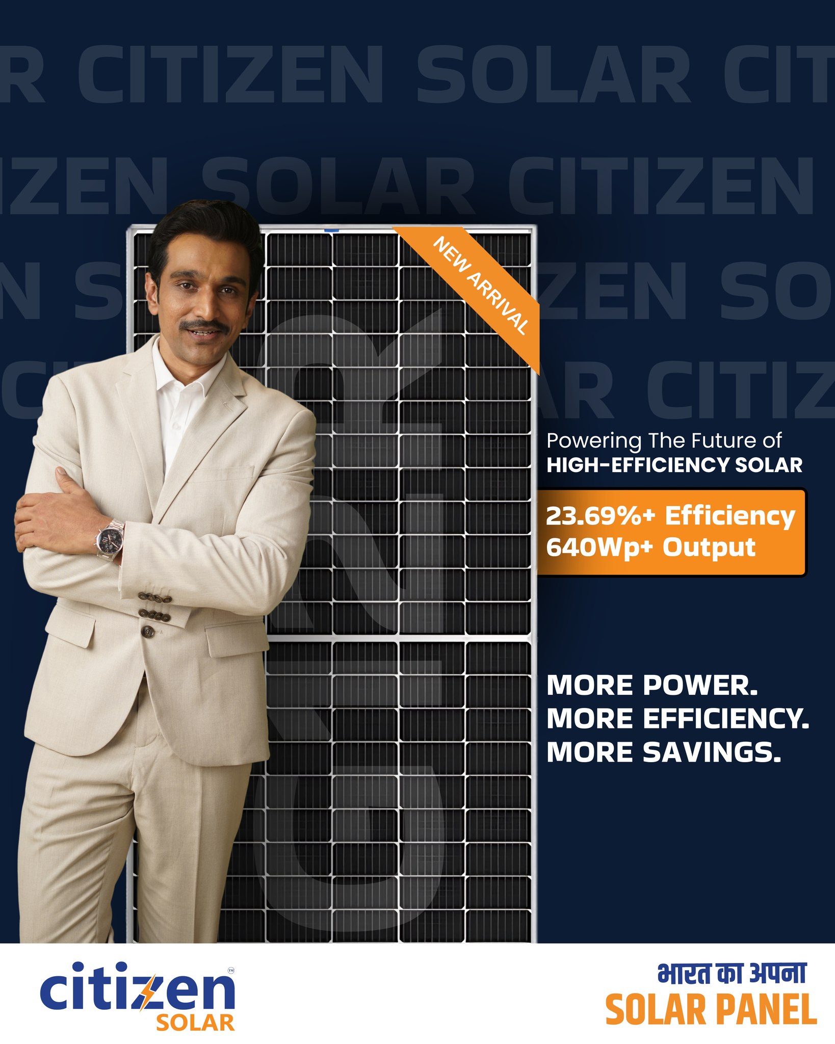 Power up your future with smarter solar ☀️⚡

High efficiency. Higher output. Bigger savings.
Upgrade to the next generation of solar panels with 23.69%+ efficiency & 640Wp+ power - built for those who want more from every ray of sunlight.

💡 More Power
💡 More Efficiency
💡 More Savings

Switch to smarter energy today.

#CitizenSolar #SolarEnergy #GoSolar