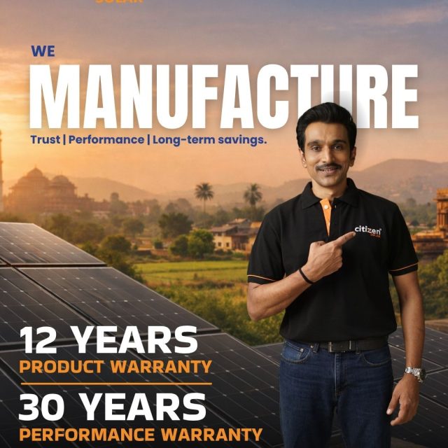 Behind every solar is something you don’t see - precision engineering, tested durability and panels built to last decades.
 
At Citizen Solar, we don’t just make panels,
we manufacture trust, performance and long-term savings.
 
Because real power… starts at the source.
 
#TrustedEnergy #CitizenSolar #GreenInvestment