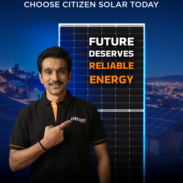 The future doesn’t wait… it demands reliable energy.
Choose solar. Choose smart. Choose Citizen Solar. ☀️

Because your home deserves power that never lets you down.

#SolarIndia #CleanEnergy #SmartLiving #CitizenSolar