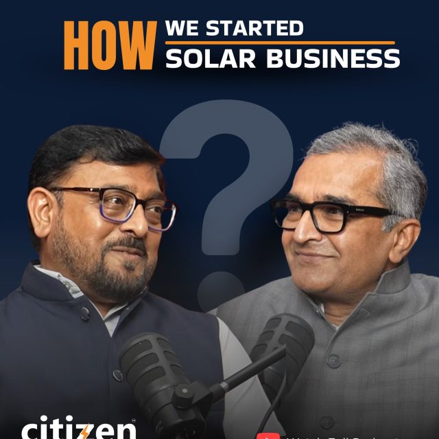From vision to reality ☀️

Every successful business has a story filled with risks, struggles, and big dreams.
Here’s how the journey of Citizen Solar began  straight from the Managing Director Himself.

Watch the full podcast with Sanjay Raval and discover the untold story behind building a solar empire. ⚡🎙️

#CitizenSolar #SanjayRaval #SolarBusiness