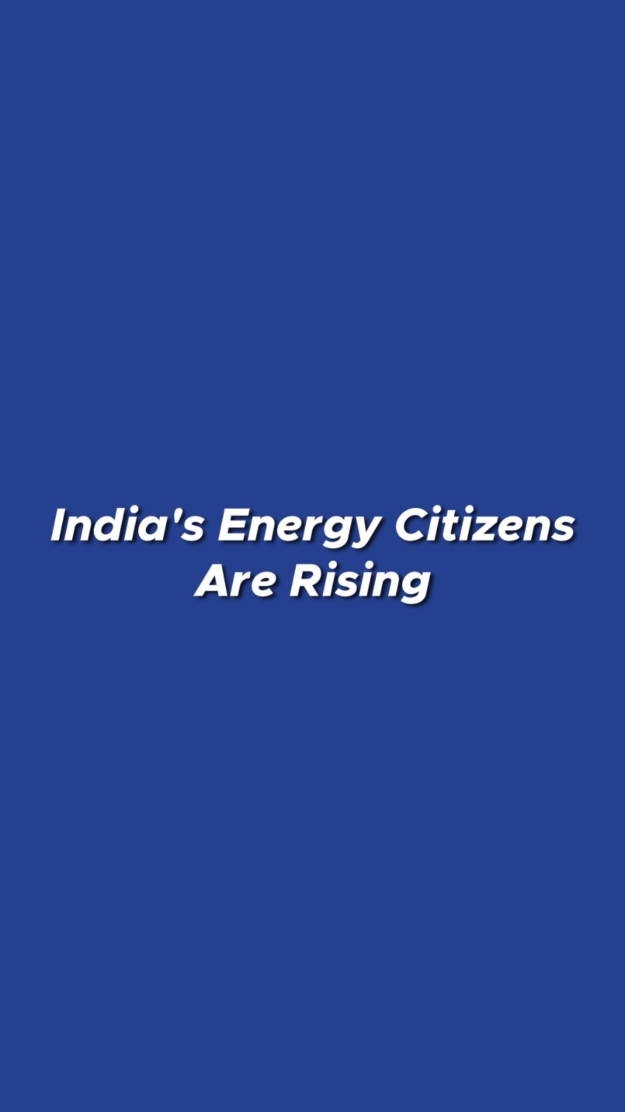 For years, we consumed energy.
Now, India is creating it.

The future doesn’t belong to consumers.
It belongs to energy citizens.
.
.
.
#CitizenSolar #OwnYourPower #EnergyCitizens #SolarIndia