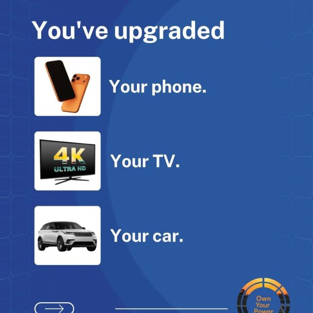 We've upgraded almost everything around us.

But the one upgrade that can transform the way we power our lives is often the one we overlook.

Your roof isn't just there to protect your home. It has the potential to generate clean energy, add long-term value, and give you greater control over something you depend on every day.

Maybe your next upgrade isn't inside your home. 
It's right above it.
.
.
.
#CitizenSolar #OwnYourPower #EnergyCitizens #EnergyUpgrade